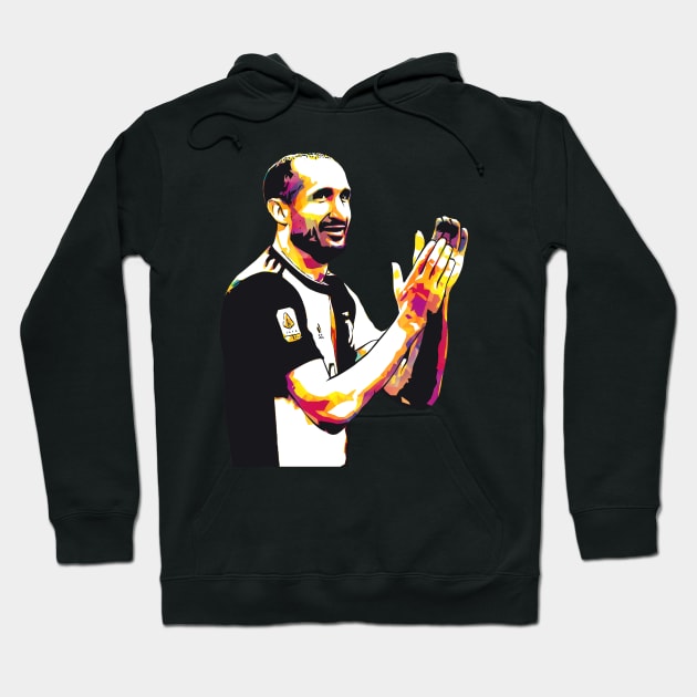 Giorgio Chiellini Pop Art Hoodie by Creativedy Stuff